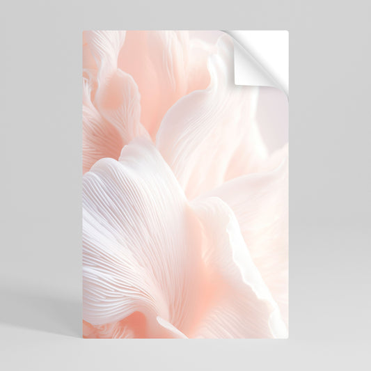 DELICATE ROSA HARMONY vertikal poster med självhäftande motiv