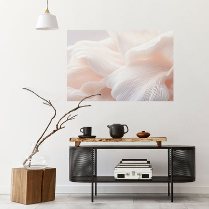 DELICATE ROSA HARMONY horisontell affisch med självhäftande motiv