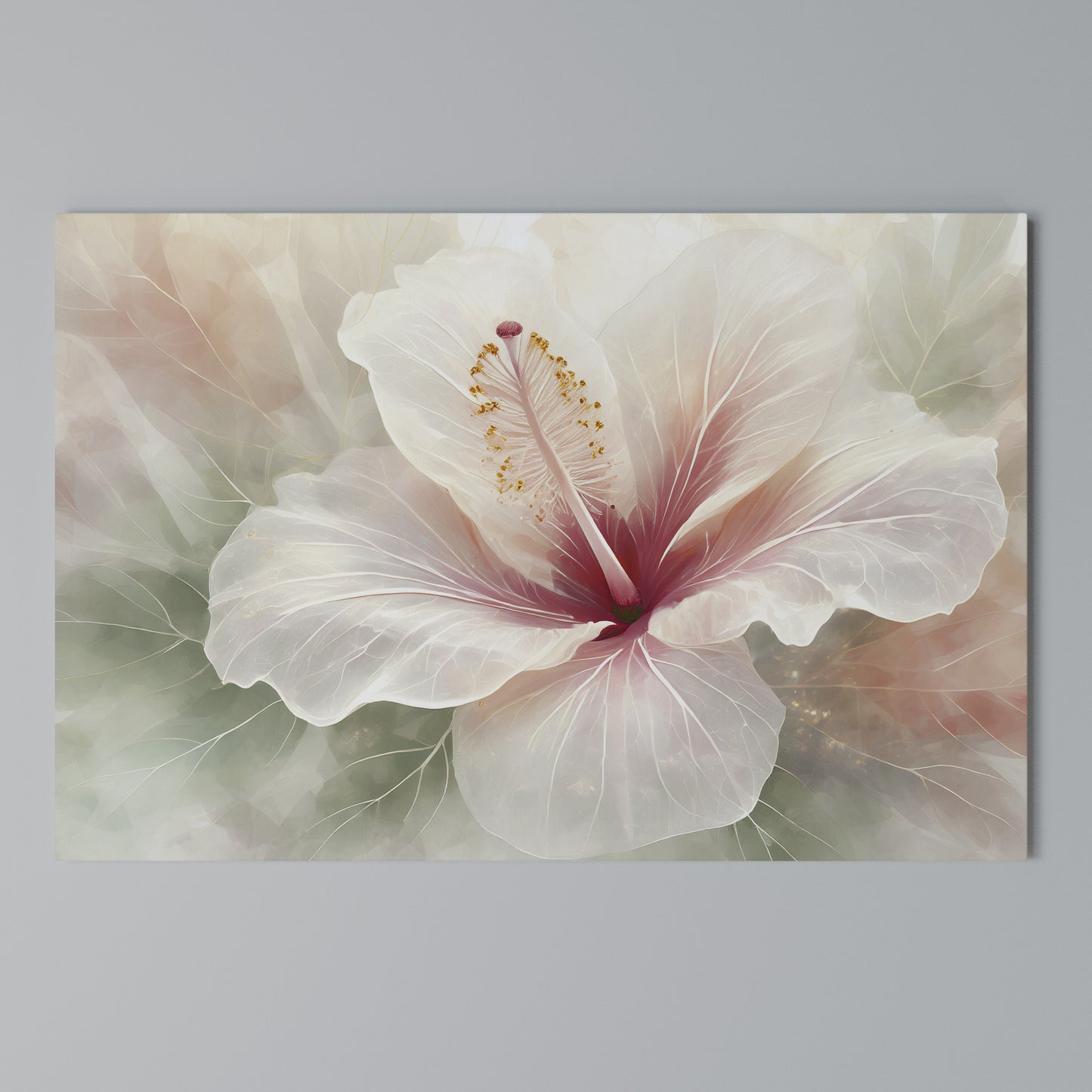 GOSSAMER FLORAL DREAM Horizontal Canvas Print