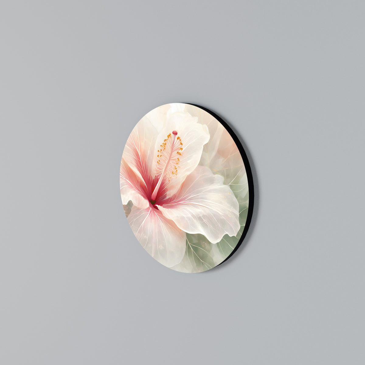 GOSSAMER FLORAL DREAM Rund väggdekor