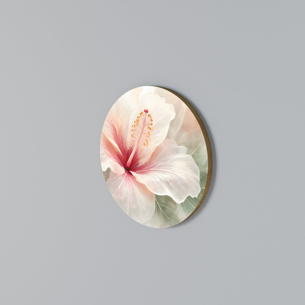 GOSSAMER FLORAL DREAM Rund väggdekor