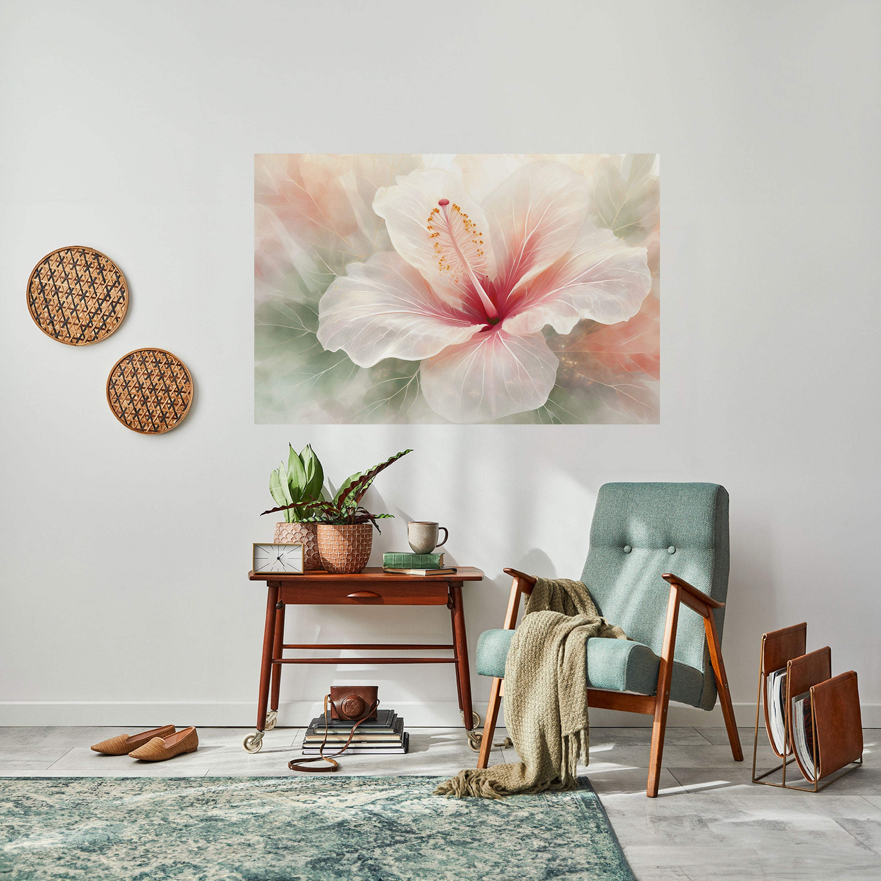 GOSSAMER BLOMSTERDRÖM horisontell poster med självhäftande motiv