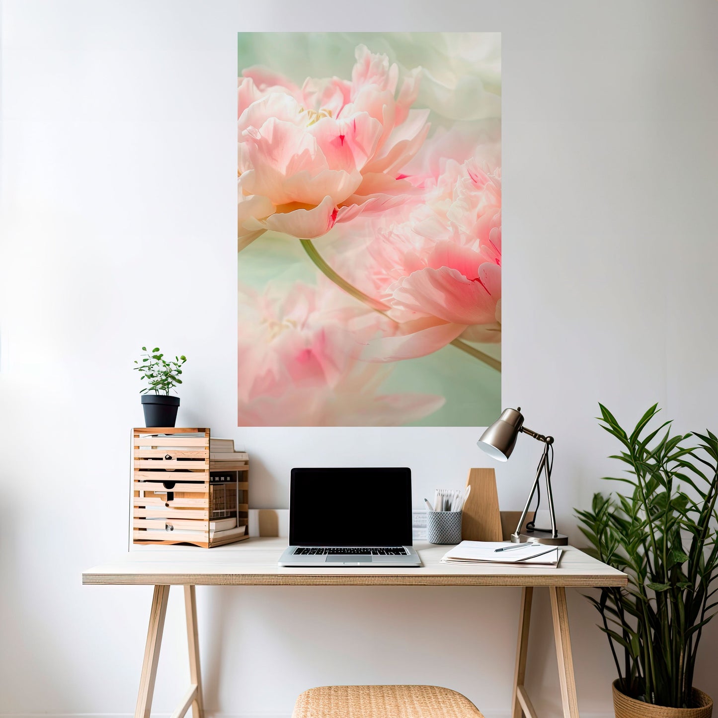GENTLE HARMONY UNFOLDED Peel and Stick Vertical Poster