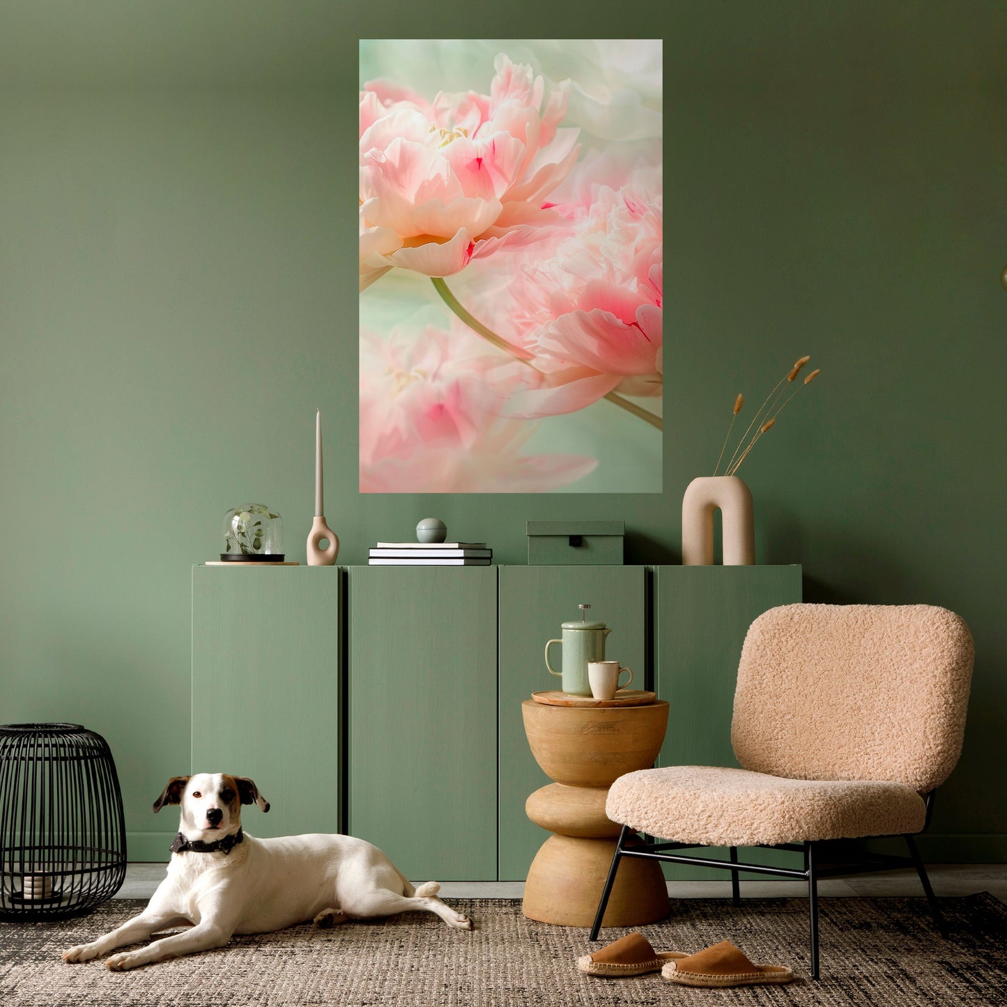 GENTLE HARMONY UNFOLDED Peel and Stick Vertical Poster