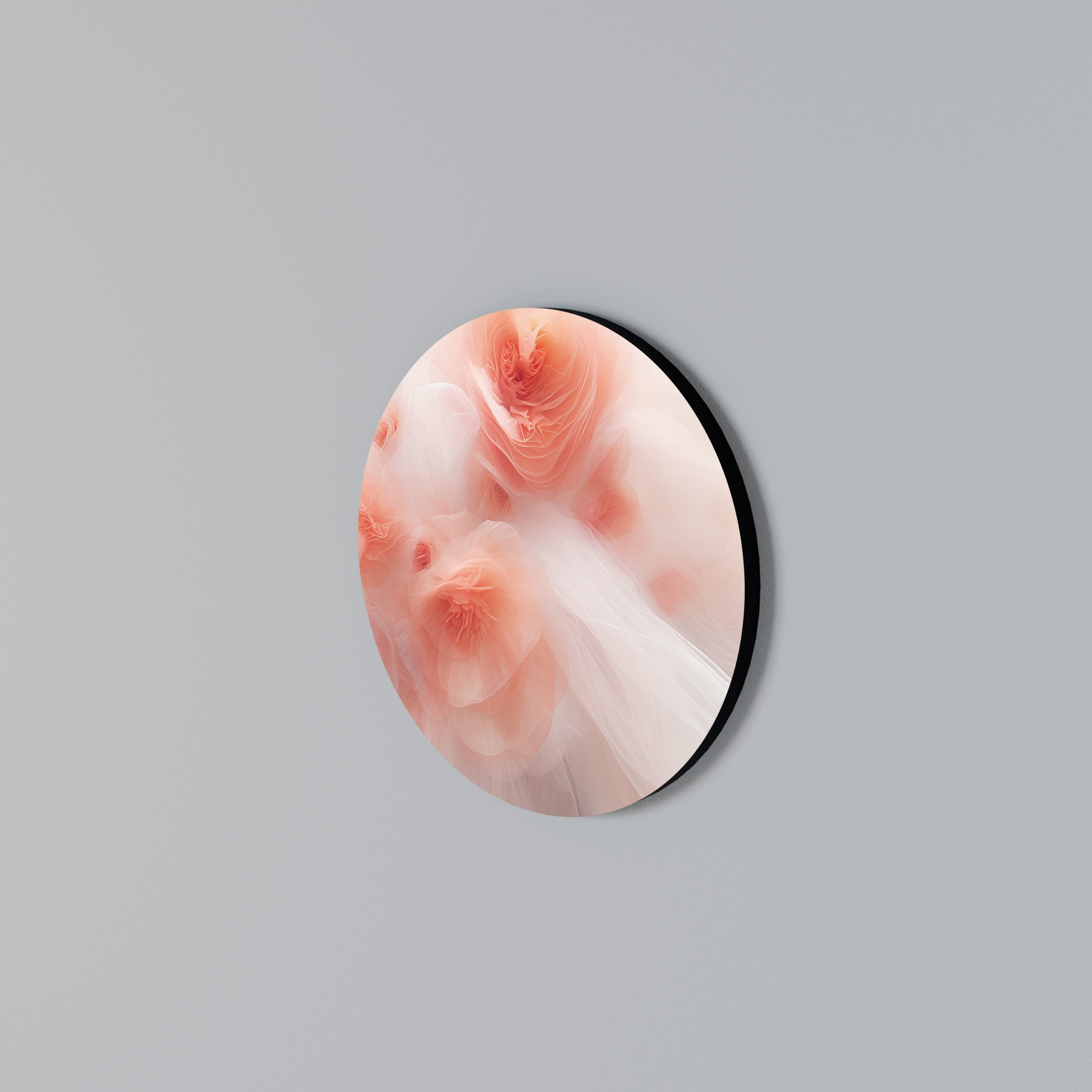 TENDER BLOSSOM VEIL Rund väggdekor