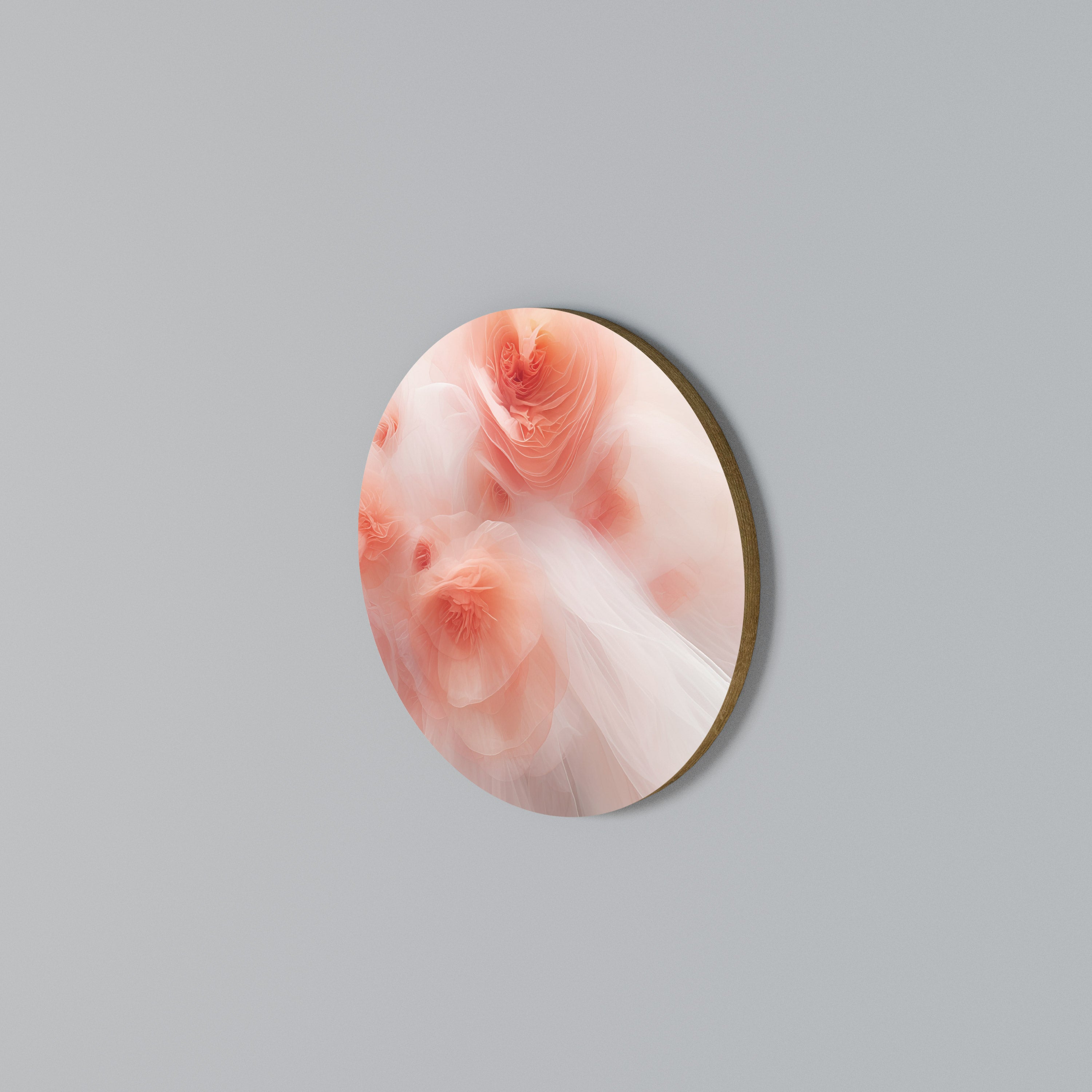 TENDER BLOSSOM VEIL Rund väggdekor