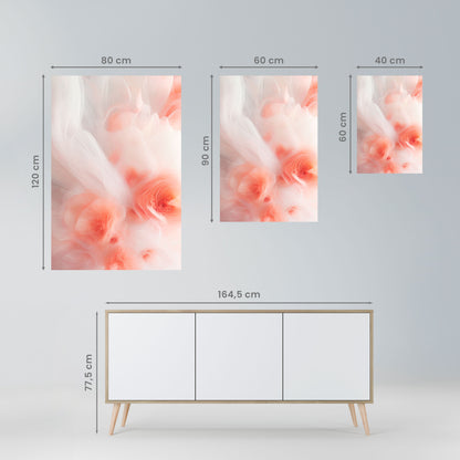 TENDER BLOSSOM VEIL vertikal poster med självhäftande text