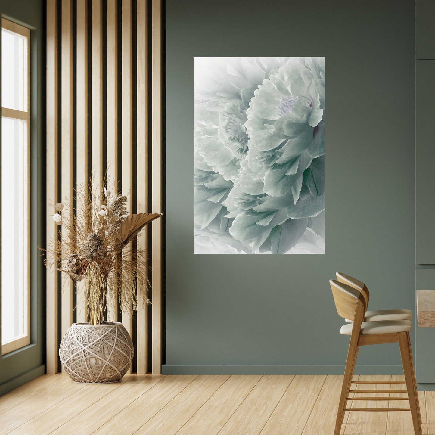 TREE PEONIES Peel and Stick Vertical Poster