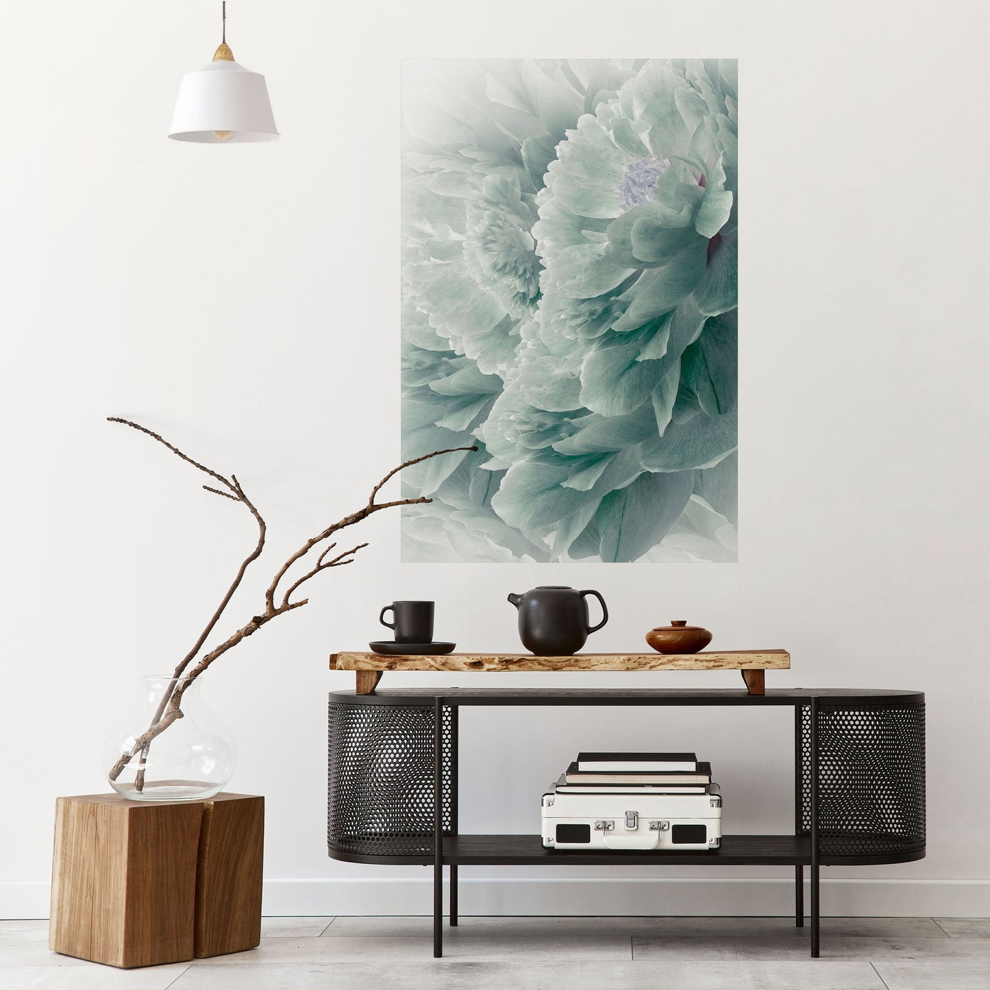 TREE PEONIES Peel and Stick Vertical Poster