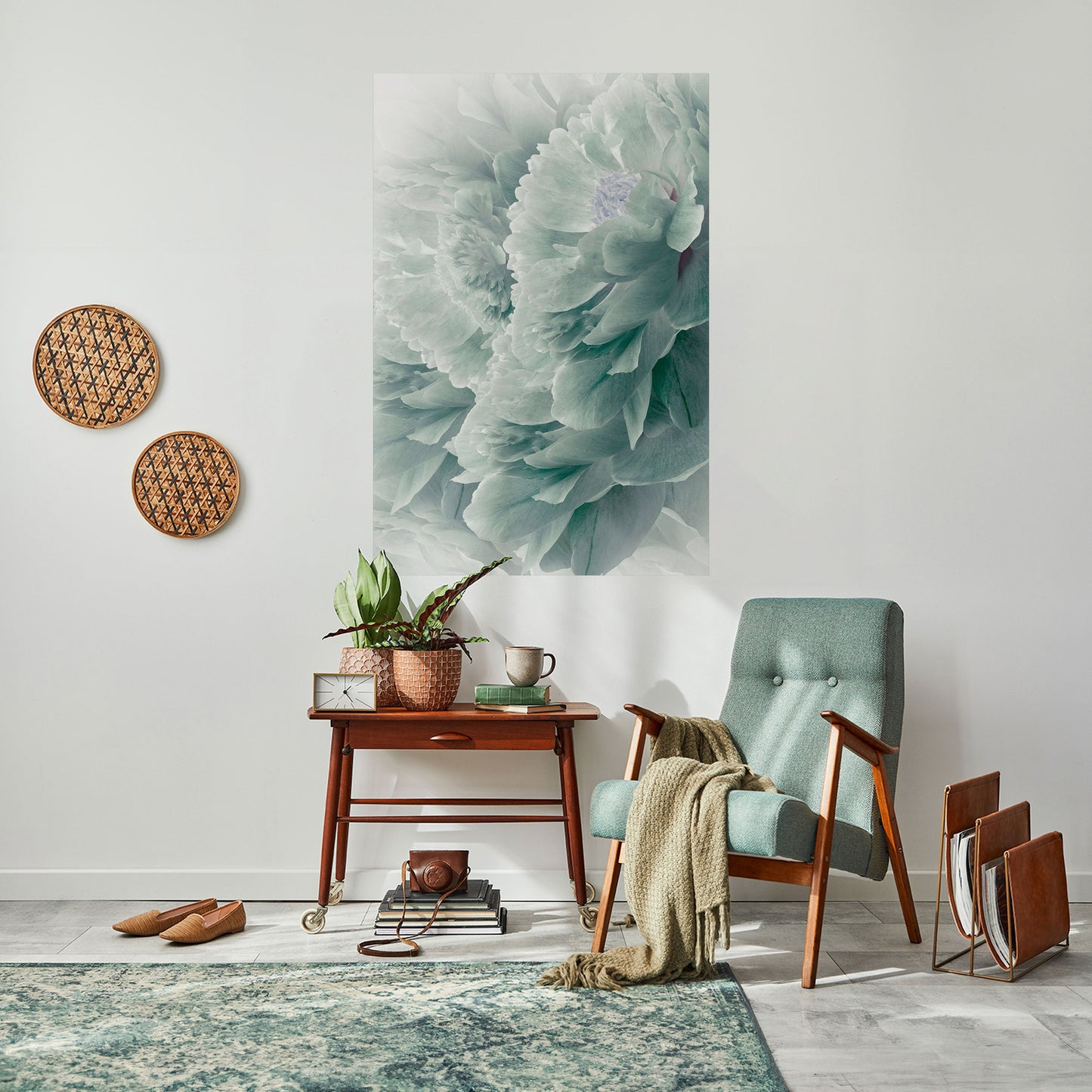 TREE PEONIES Peel and Stick Vertical Poster
