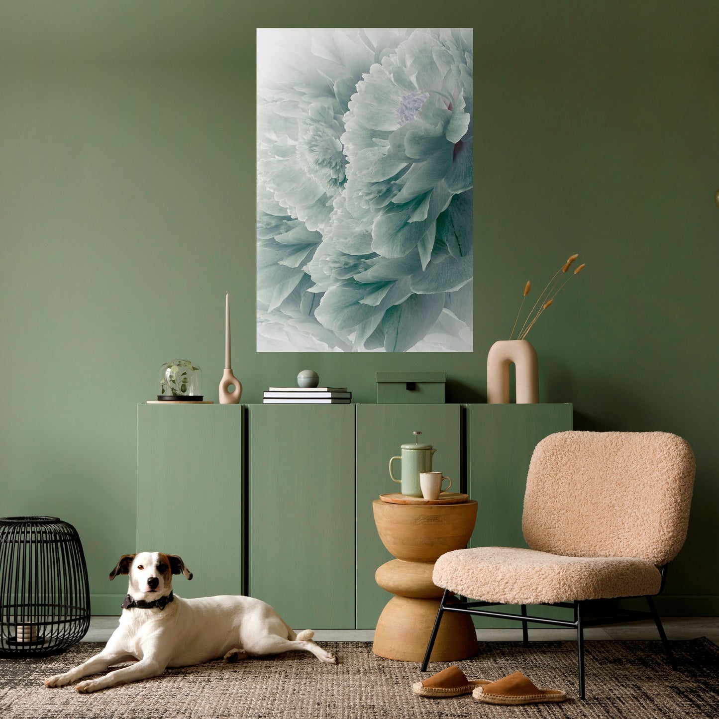 TREE PEONIES Peel and Stick Vertical Poster