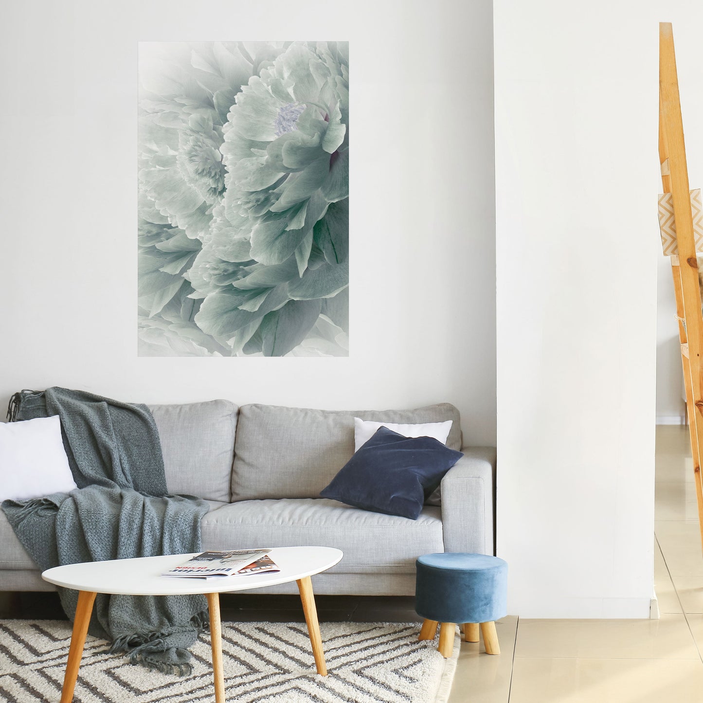 TREE PEONIES Peel and Stick Vertical Poster