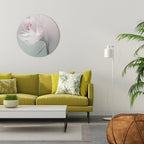 GENTLE LILY Round Wall Art