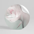 GENTLE LILY Peel and Stick Round Sticker