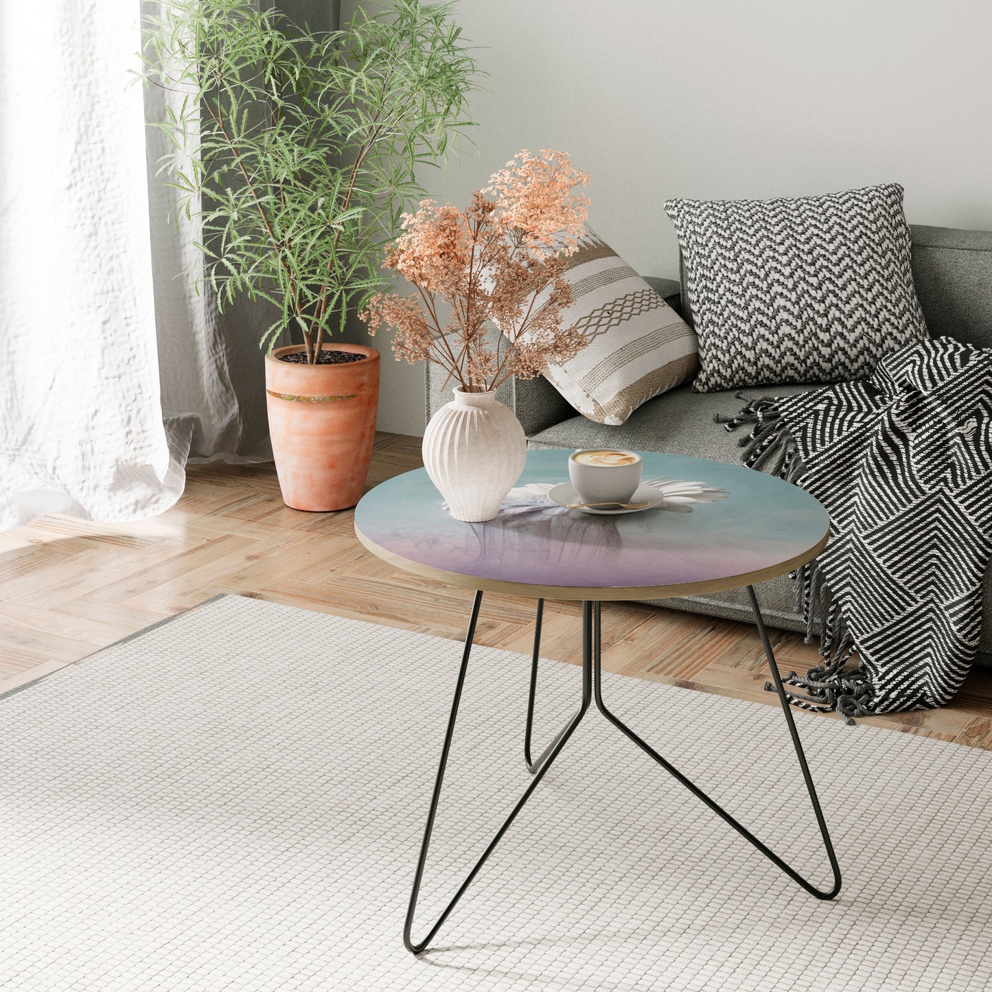 MELTING GERBERA Large Coffee Table