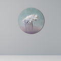 MELTING GERBERA Round Wall Art