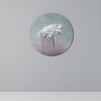MELTING GERBERA Round Wall Art