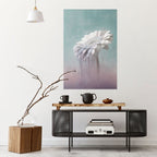 SMÄLTANDE GERBERA, vertikal poster med självhäftande tryck