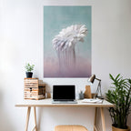 SMÄLTANDE GERBERA, vertikal poster med självhäftande tryck