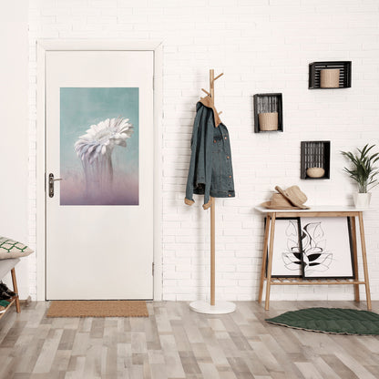 SMÄLTANDE GERBERA, vertikal poster med självhäftande tryck