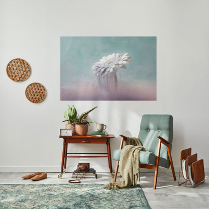 SMÄLTANDE GERBERA, självhäftande poster