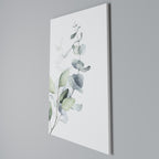 AQUA LEAF SYMPHONY Vertical Canvas Print