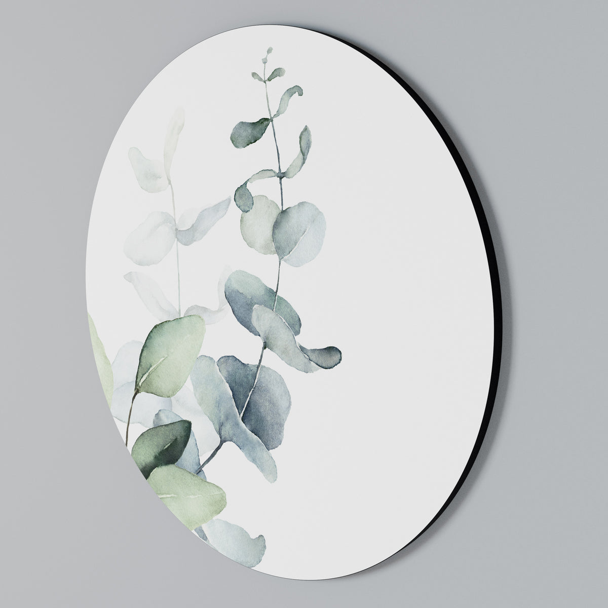 AQUA LEAF SYMPHONY Rund väggdekor