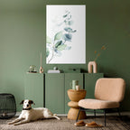 AQUA LEAF SYMPHONY Peel and Stick Vertical Poster