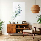 AQUA LEAF SYMPHONY Peel and Stick Vertical Poster