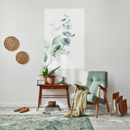 AQUA LEAF SYMPHONY Peel and Stick Vertical Poster