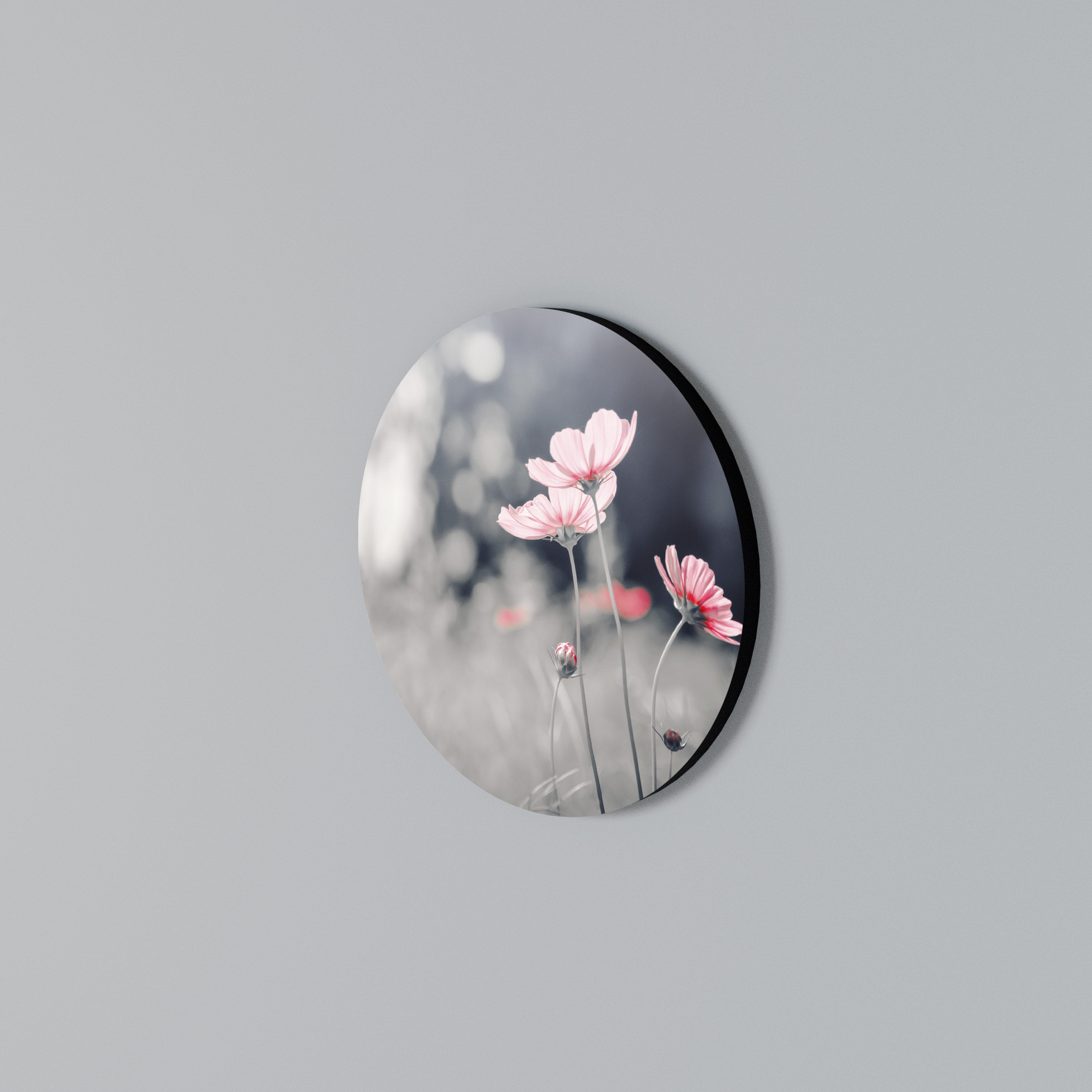 SUBTLE PETAL DANCE Rund väggdekor
