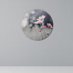 SUBTLE PETAL DANCE Round Wall Art