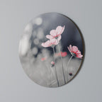 SUBTLE PETAL DANCE Round Wall Art