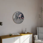 SUBTLE PETAL DANCE Round Wall Art