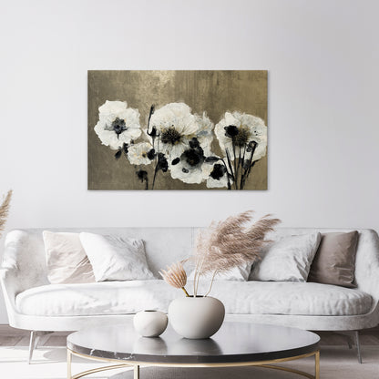 HARMONY IN WHITE Horizontal Canvas Print