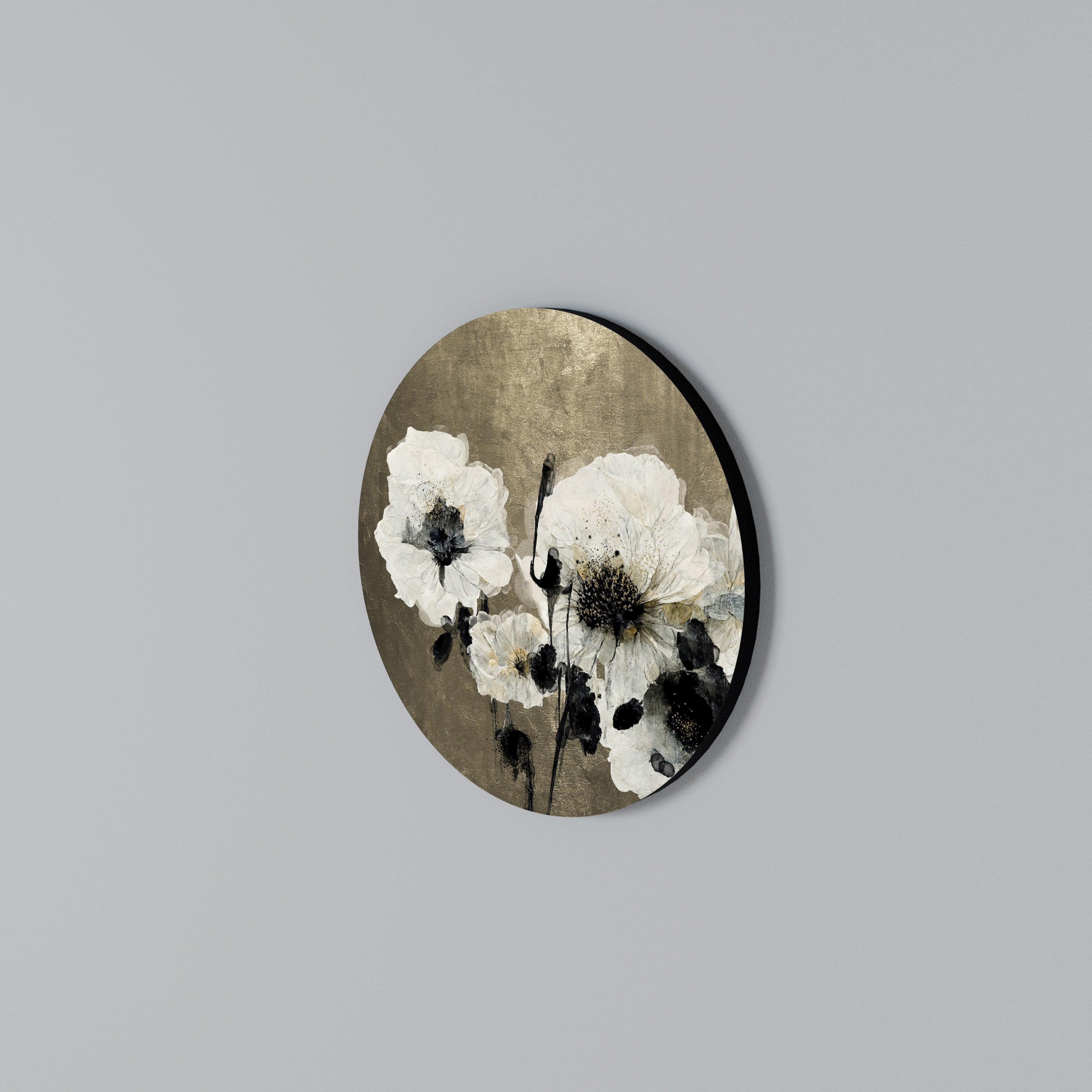 HARMONY IN WHITE Rund väggdekor