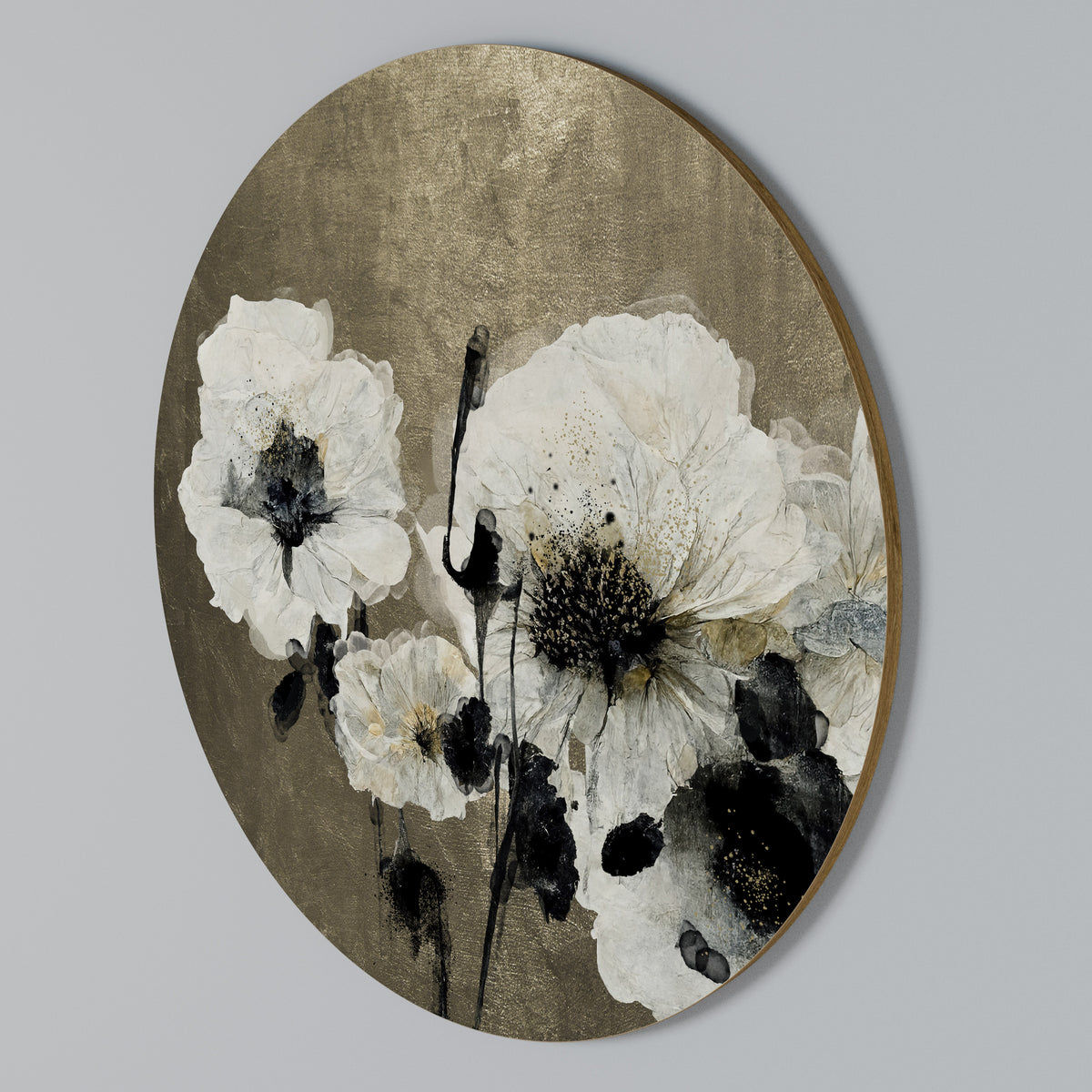 HARMONY IN WHITE Rund väggdekor