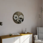HARMONY IN WHITE Round Wall Art