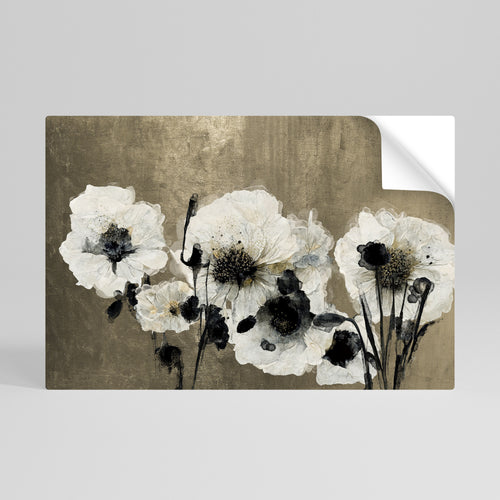 HARMONY IN WHITE Självhäftande Horisontell Poster