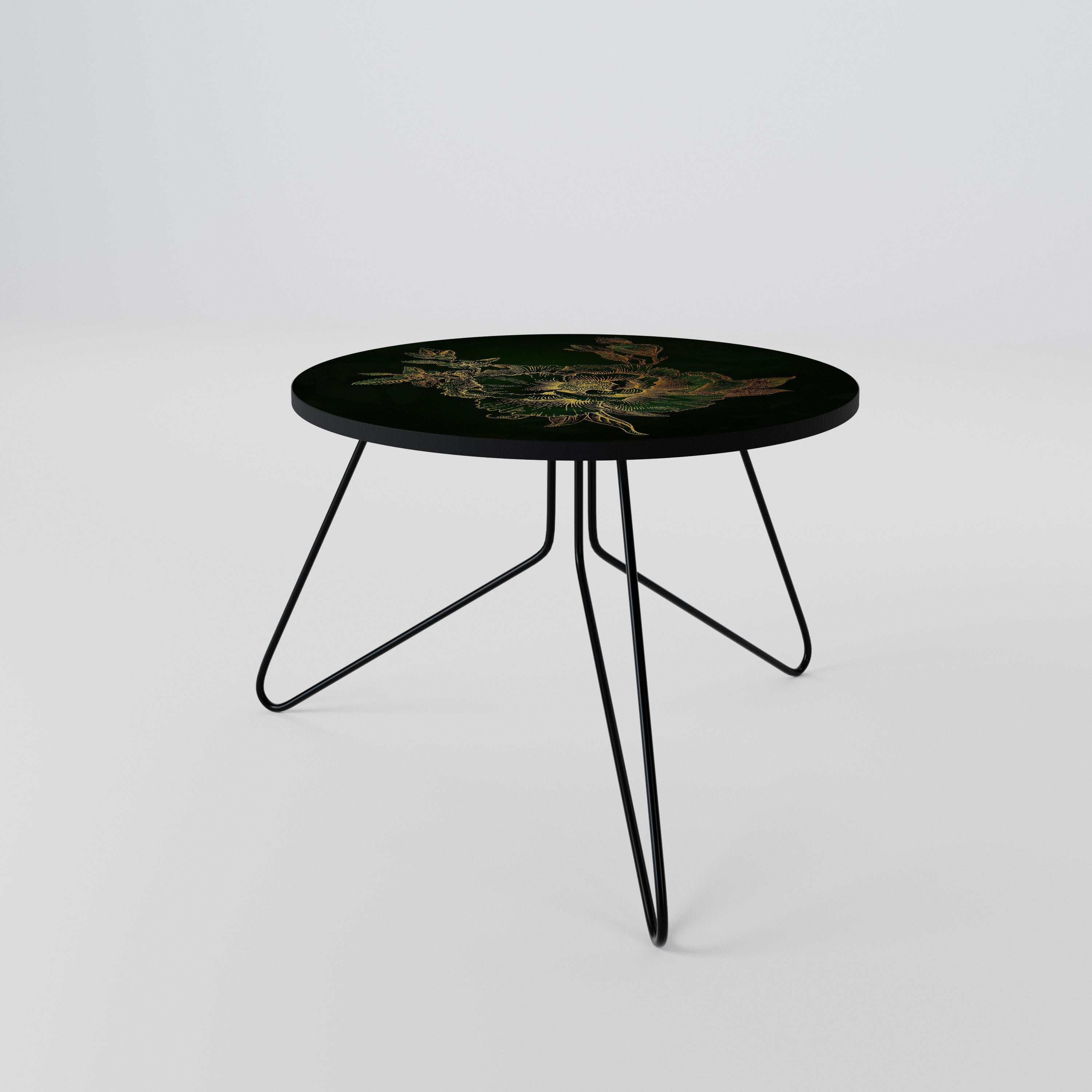 MIDNIGHT FLORAL GLIMMER Soffbord