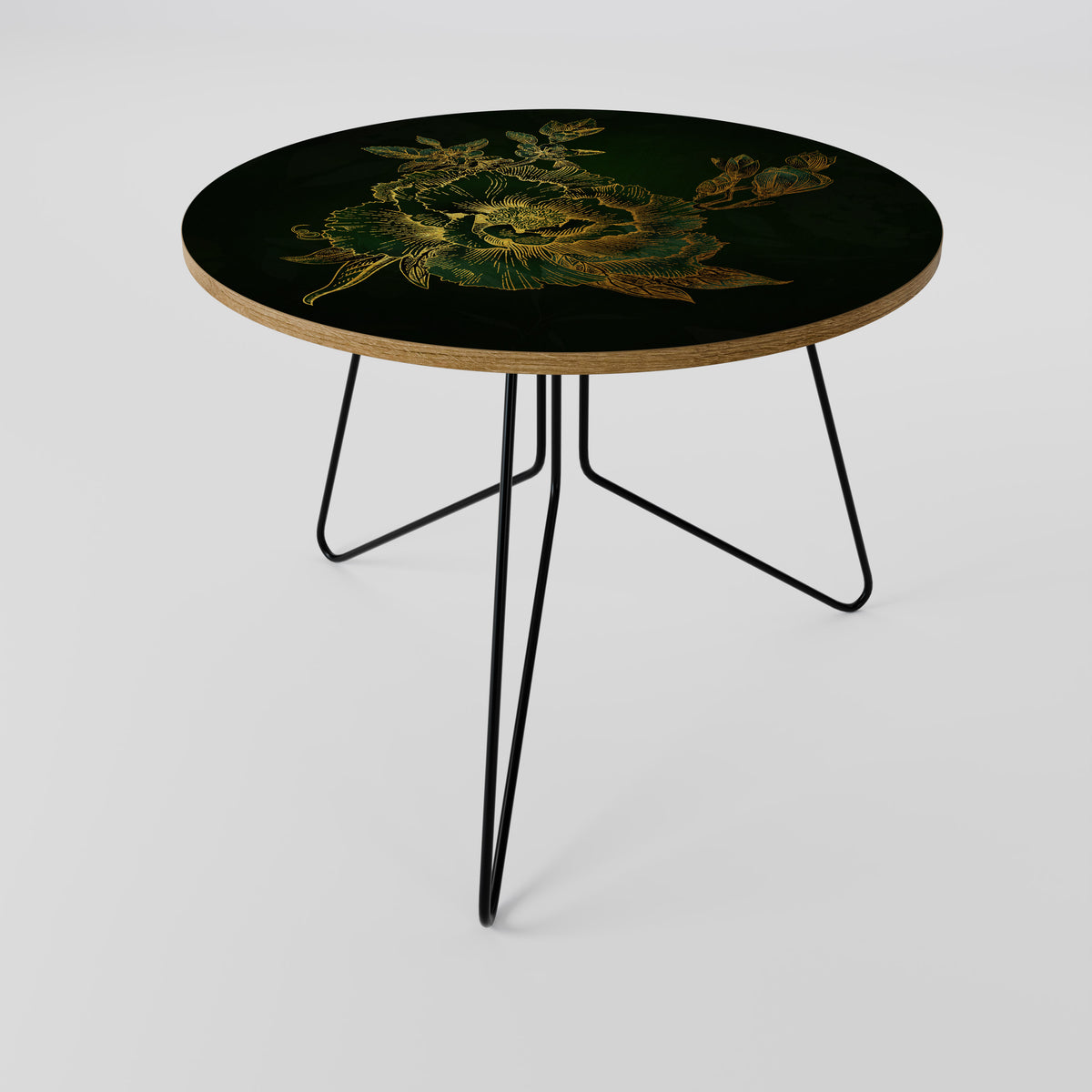 MIDNIGHT FLORAL GLIMMER Soffbord