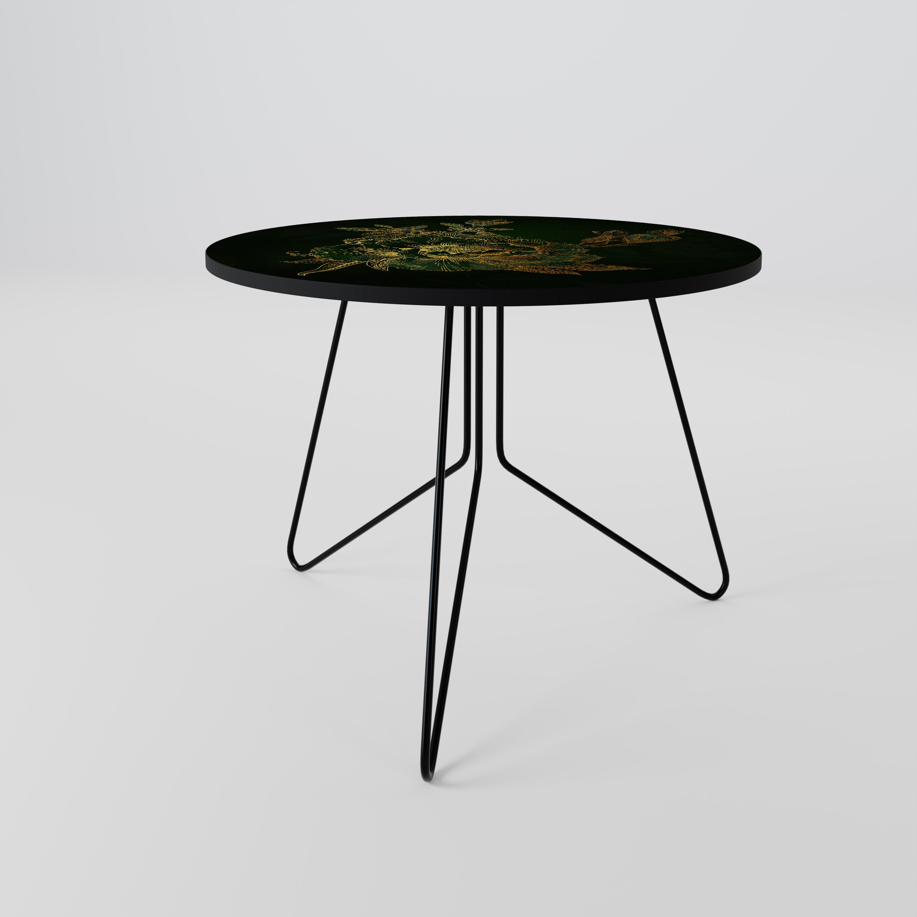 MIDNIGHT FLORAL GLIMMER Soffbord