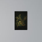 MIDNIGHT FLORAL GLIMMER Vertical Canvas Print