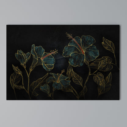 EMBERED BLOOM Horizontal Canvas Print