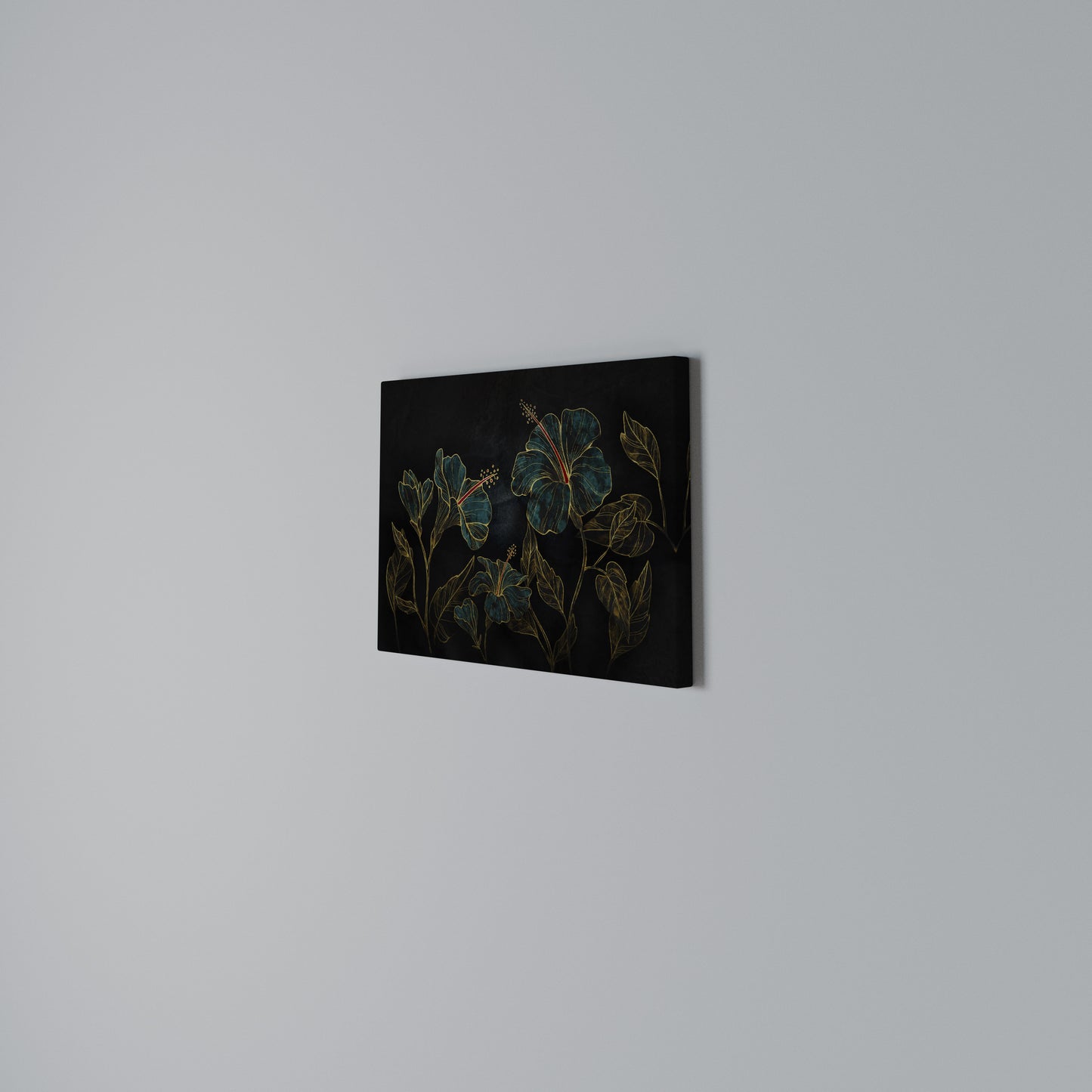 EMBERED BLOOM Horizontal Canvas Print