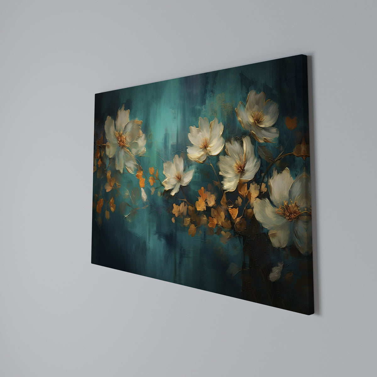 TRANQUIL GARDEN MUSE Horizontal Canvas Print
