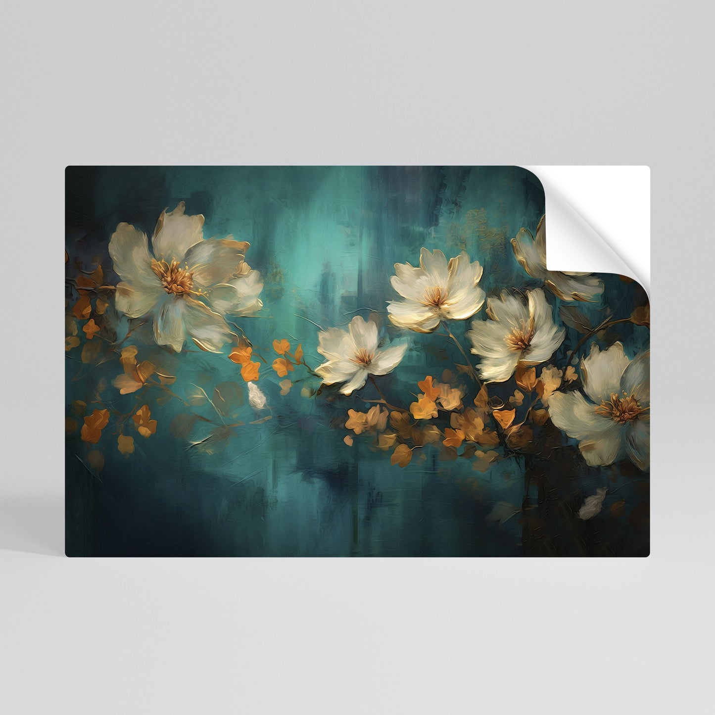 TRANQUIL GARDEN MUSE Peel and Stick Horizontal Poster