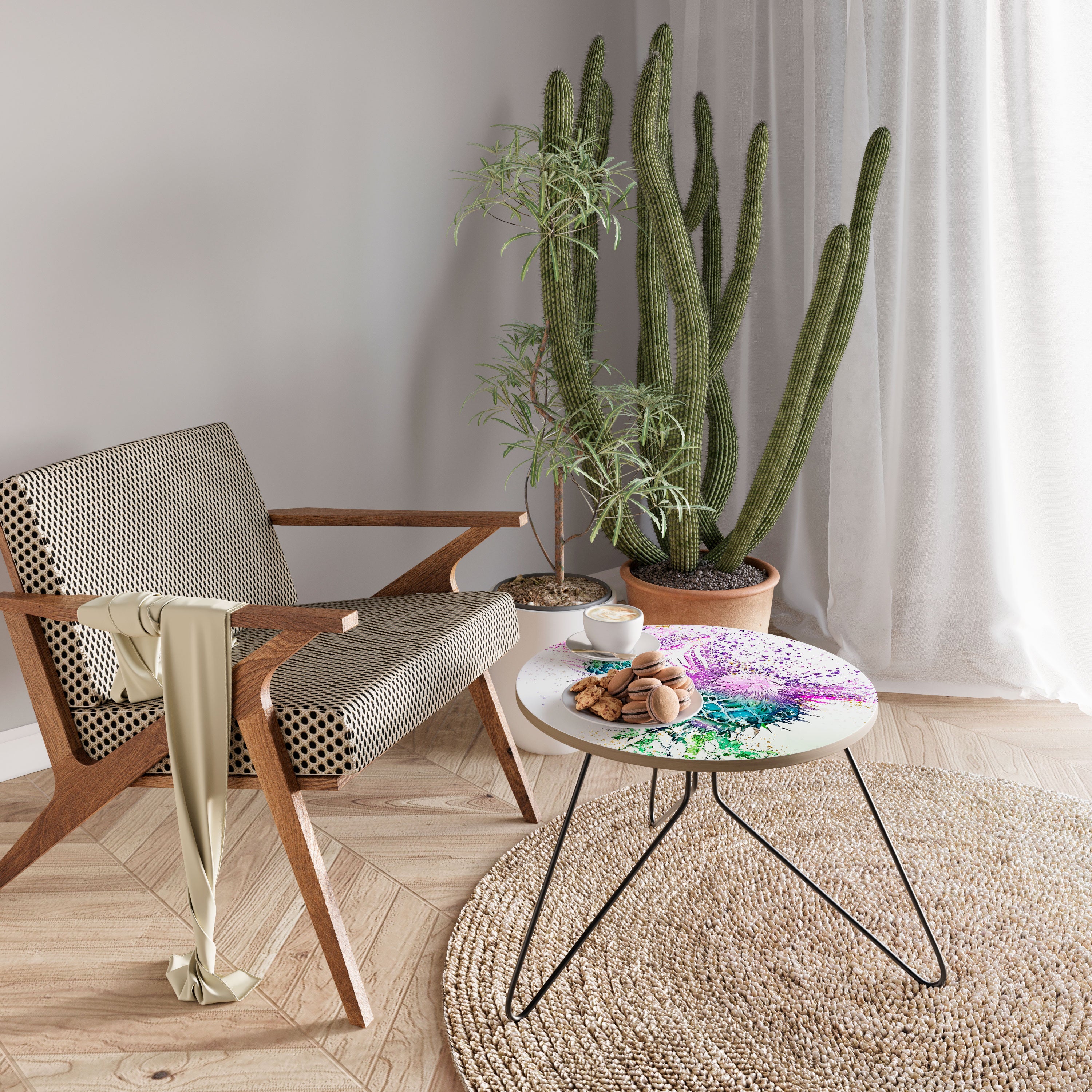 FÄRGGLATT TISTEL DANS Soffbord