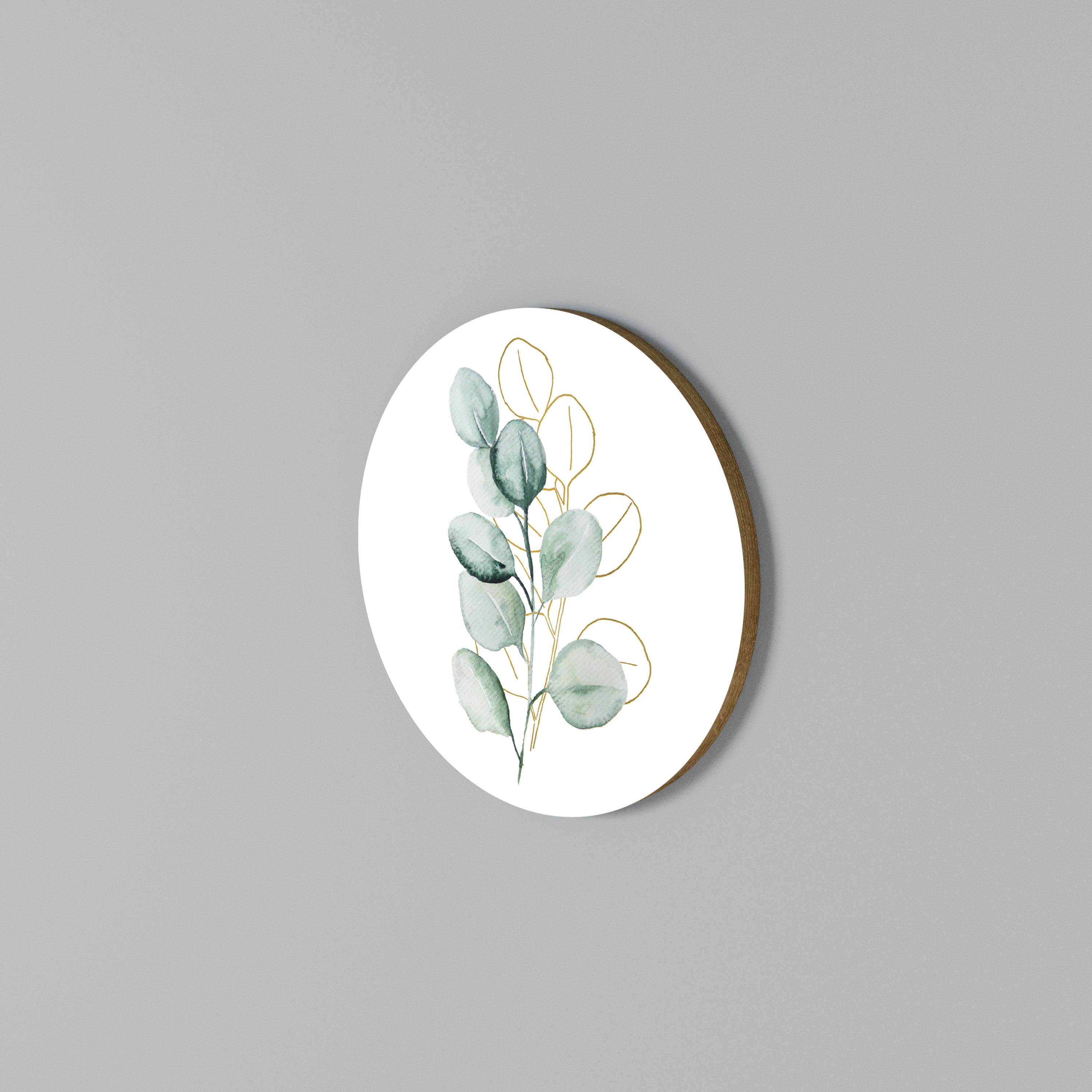 SILHOUETTES IN SOFT WATERS Rund väggdekor