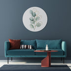 SILHOUETTES IN SOFT WATERS Round Wall Art